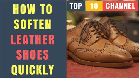 how to make fake leather shoes softer|soften leather shoes at home.